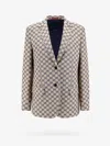 GUCCI GUCCI WOMAN BLAZER WOMAN BEIGE BLAZERS E VESTS