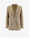 Gucci Woman Blazer Woman Beige Blazers E Vests In Cream