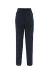 Gucci Chic Black Viscose Blend Pants For Women In Blue