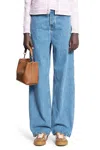 Gucci Woman Blue Jeans In Blue