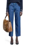 Gucci Woman Blue Trousers In Blue