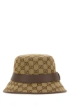 GUCCI GUCCI WOMAN EMBROIDERED COTTON BLEND HAT