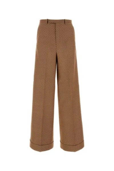 GUCCI GUCCI WOMAN EMBROIDERED POLYESTER BLEND PANT