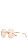 GUCCI GUCCI WOMAN GOLD METAL SUNGLASSES