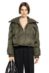 Gucci Puffer-jacke Aus Feinem Nylongabardine In Green
