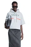 Gucci Woman Grey Sweatshirts In Grey