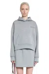 Gucci Woman Grey Sweatshirts In Grey