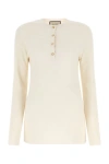 GUCCI GUCCI WOMAN IVORY CASHMERE TOP