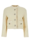 Gucci Women's Ivory Wool Blend Blazer In White