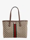 GUCCI GUCCI WOMAN OPHIDIA WOMAN BEIGE SHOULDER BAGS