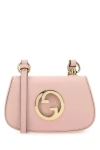 Gucci Woman Pink Leather  Blondie Crossbody Bag In Pink