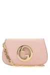 Gucci Woman Pink Leather  Blondie Shoulder Bag In Pink