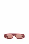 Gucci Square-frame Recycled Acetate Sunglasses In Red