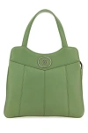 Gucci Small Structured Leather Handbag With Top Handles In Green