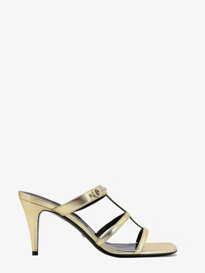 GUCCI GUCCI WOMAN SLIDER WOMAN GOLD SANDALS