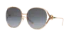 Gucci Woman Sunglass Gg0225s In Grey Gradient