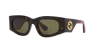 Gucci Womens Brown Gg1664s Square-shape Acetate Sunglasses In Green
