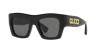 Gucci Logo Acetate Rectangle Sunglasses In Grey