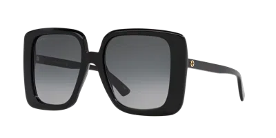 Gucci Grey Square Ladies Sunglasses Gg1314s 001 55 In Black