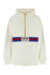 GUCCI GUCCI WOMAN WHITE COTTON SWEATSHIRT