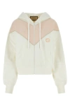 Gucci Interlocking G-patch Cotton Sweatshirt In White