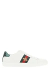 GUCCI GUCCI WOMAN WHITE LEATHER ACE SNEAKERS