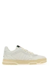 GUCCI GUCCI WOMAN WHITE LEATHER RE-WEB SNEAKERS