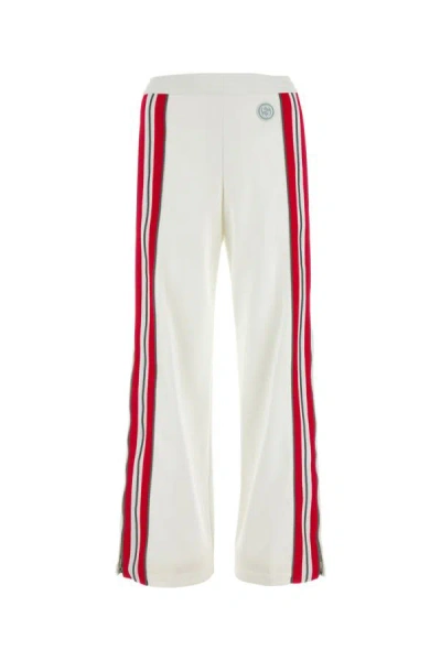 Gucci White Polyester Blend Pant