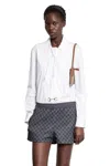 Gucci Shirt With Horsebit In White
