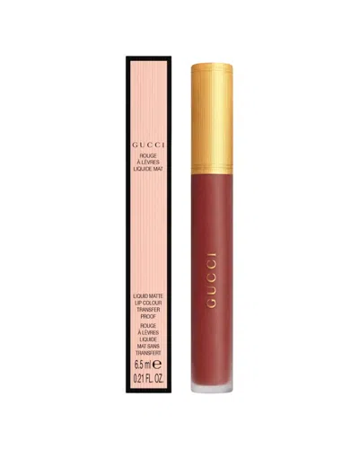 Gucci Women's 0.21oz 521 Nellie Cherry Rouge A Levres Liquid Matte Lipstick