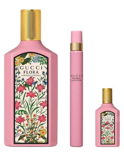 Gucci Women's 3.3oz Flora Gorgeous Gardenia 3pc Set