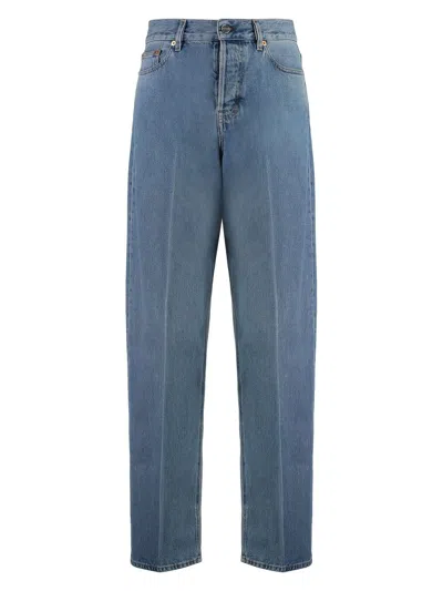 GUCCI WOMEN'S 5-POCKET STRAIGHT-LEG JEANS