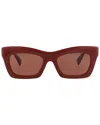 Gucci Rectangle-frame Sunglasses In Brown