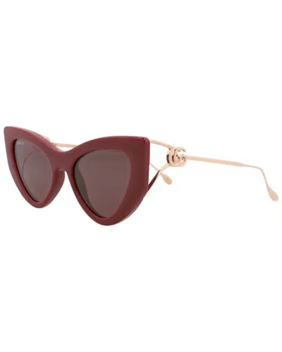 Gucci Women's 52mm Sunglasses In Burgundy