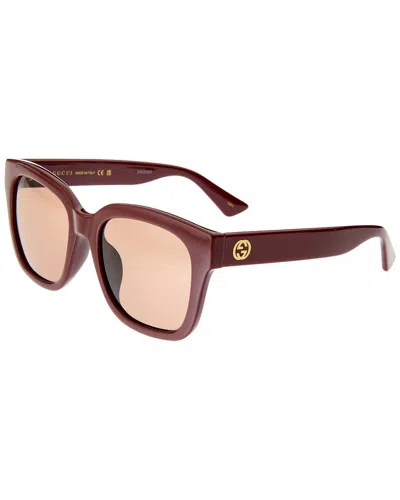 Gucci Women's 54mm Sunglasses In Burgundy