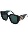 Gucci Sunglasses Woman Black 1 In Green