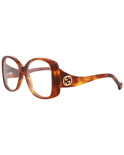Gucci Women's 55mm Optical Frames In Brown
