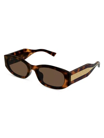 Gucci Women's 55mm Oval Sunglasses In Neutral