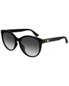 Gucci Gg0631s001 Black Black Grey In Black