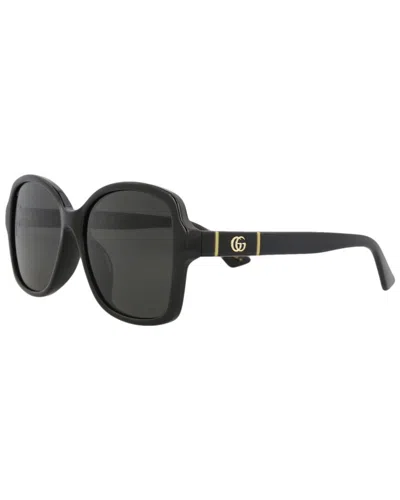Gucci Women's 57mm Polarized Sunglasses In Black
