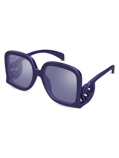 Gucci Women's 58mm Rectangular Sunglasses In Pattern