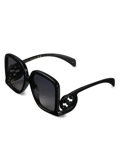 Gucci Women's 58mm Rectangular Sunglasses In Gray