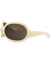Gucci Novelty 77mm Oversize Shield Sunglasses
