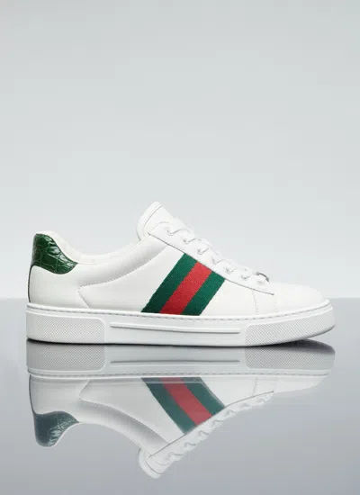 GUCCI GUCCI WOMEN ACE WEB SNEAKERS