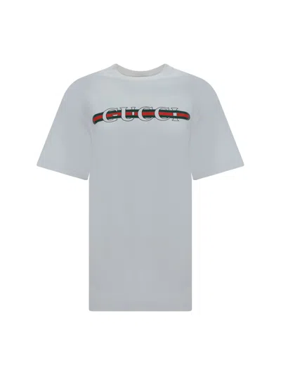 Gucci Printed Cotton Jersey T-shirt In White