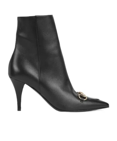 GUCCI WOMEN'S ANKLE BOOT WITH HORSEBIT