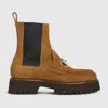 Gucci Women's Ankle Boot With Horsebit In Brown