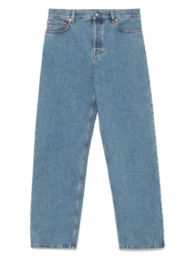 GUCCI WOMEN'S BAGGY DENIM COTTON JEANS