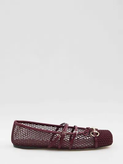 GUCCI GUCCI WOMEN BALLERINA FLATS WITH HORSEBIT