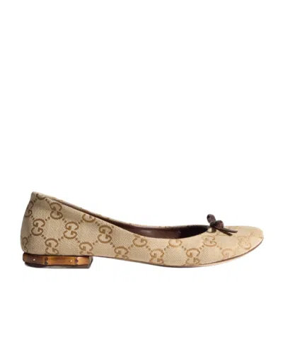 Gucci Women's Ballerina With Bamboo In Multi